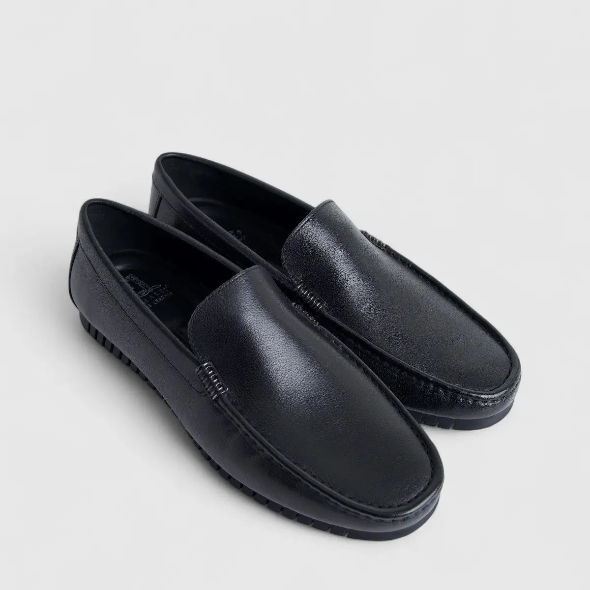 Formales Men's Leather Loafer FM2025-809 Black FK41