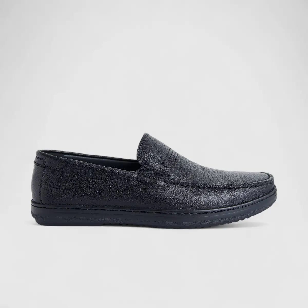 Formales Men's Leather Loafer FM2025-810 Black FK42