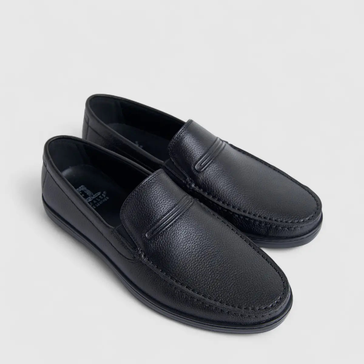 Formales Men's Leather Loafer FM2025-810 Black FK42