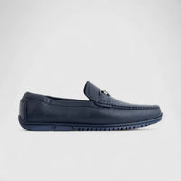 Formales Mens Leather Loafer FM2025-812 Navy FK30