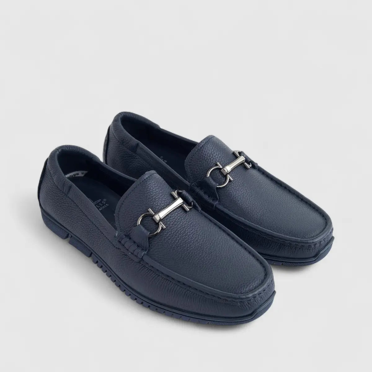 Formales Mens Leather Loafer FM2025-812 Navy FK30