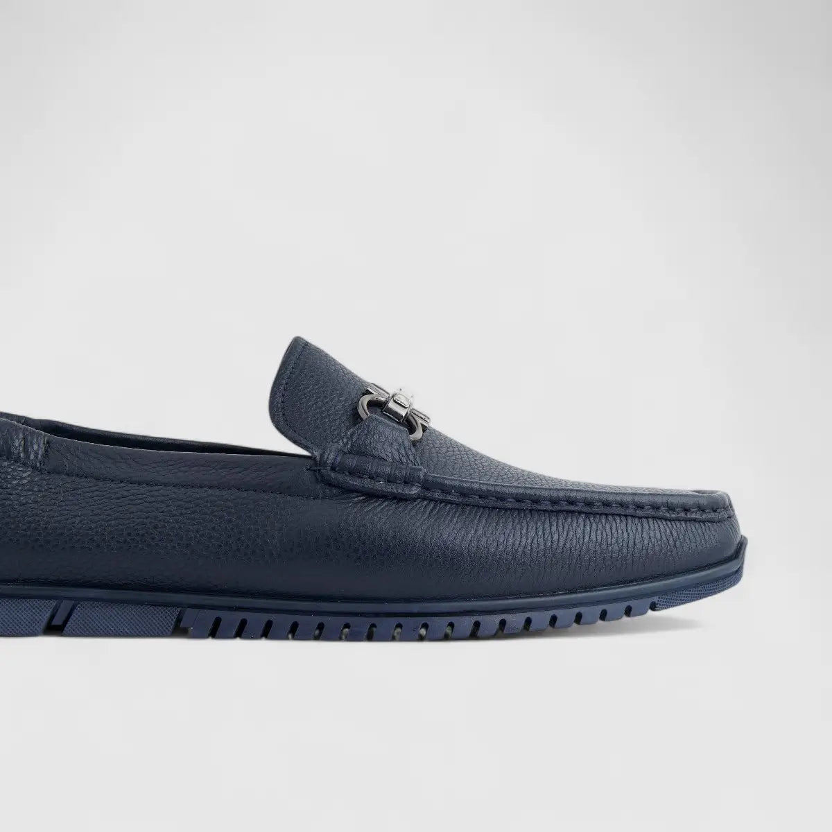 Formales Mens Leather Loafer FM2025-812 Navy FK30