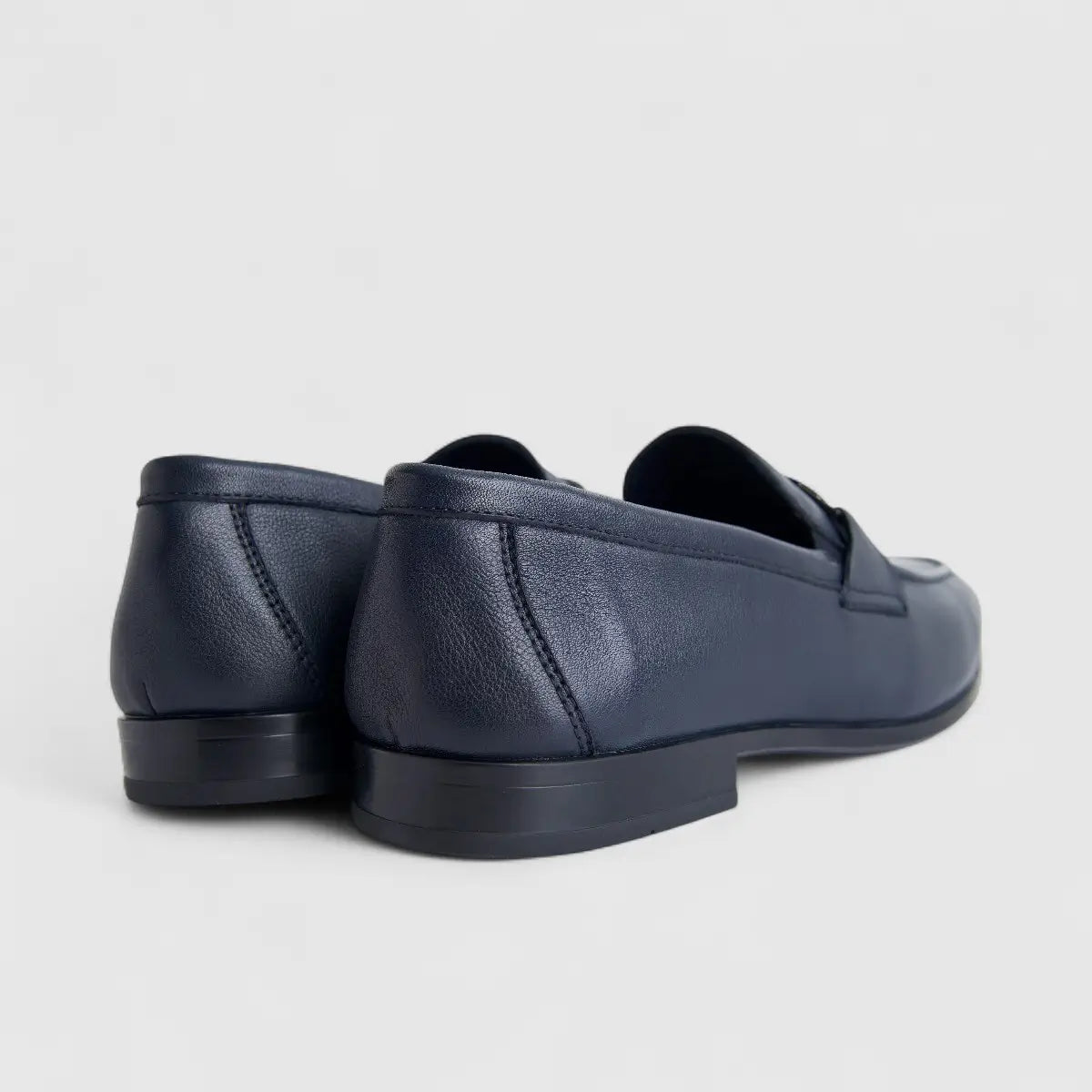 Formales Men's Leather Loafer FM2025-817 Navy FK44
