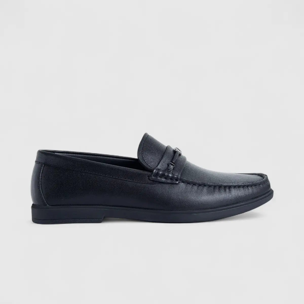 Formales Men's Leather Loafer FM2025-820 Black FK47