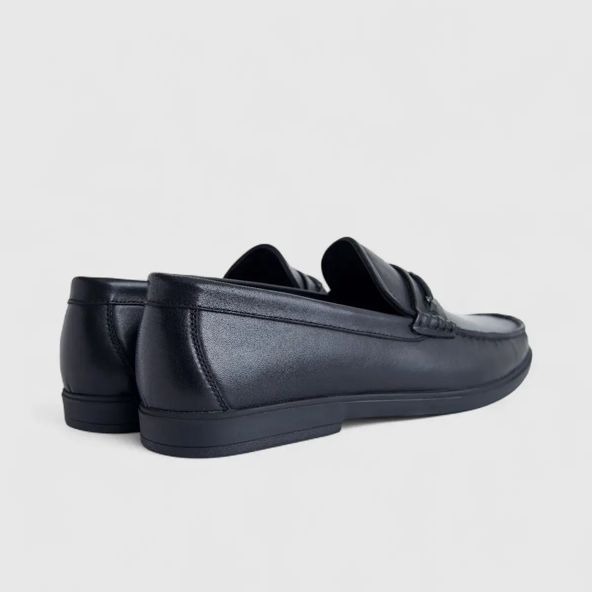 Formales Men's Leather Loafer FM2025-820 Black FK47