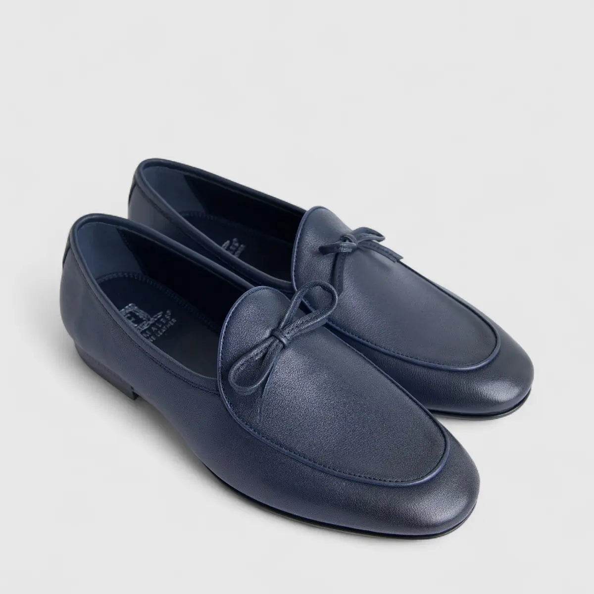 Formales Men's Leather Loafer FM2025-900 Navy FK57