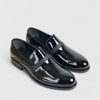 Formales Men's Leather Slip On 0512 Black FC121