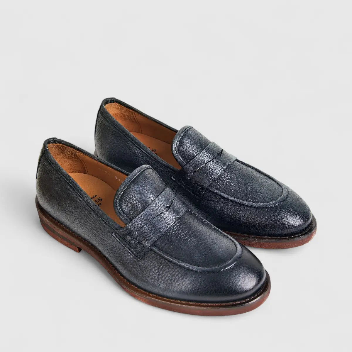 Formales Men's Leather Slip On 2246 Black FC123