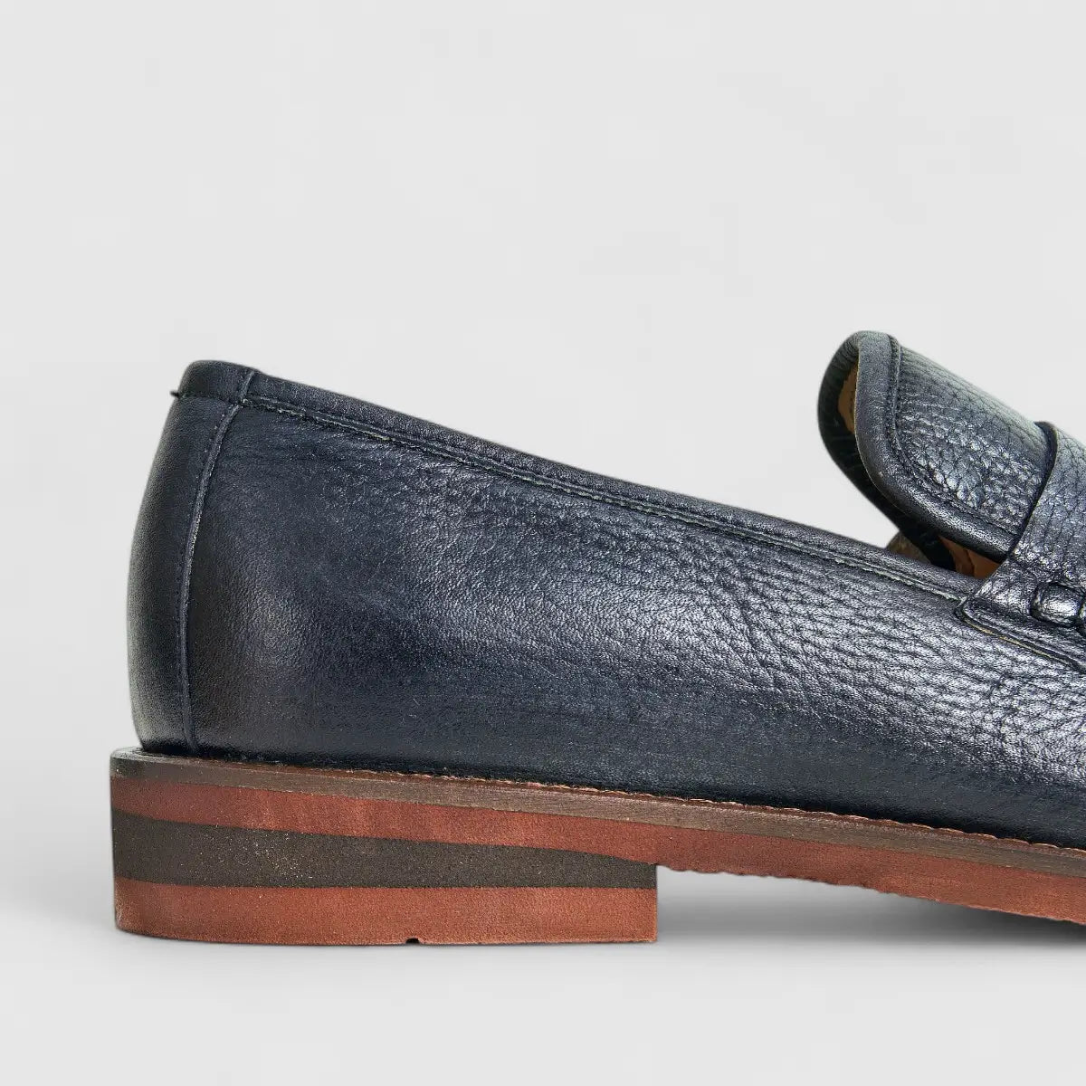 Formales Men's Leather Slip On 2246 Black FC123