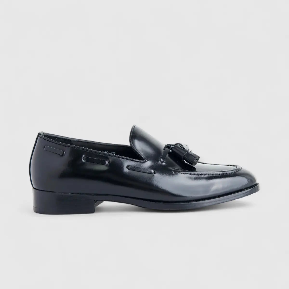 Formales Men's Leather Slip On AA227-1 Black EL140