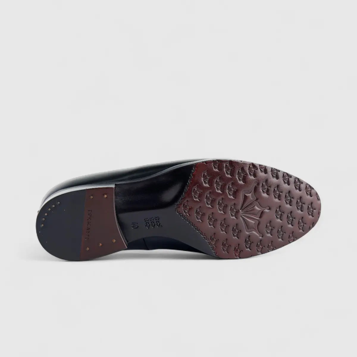 Formales Men's Leather Slip On AA227-1 Black EL140
