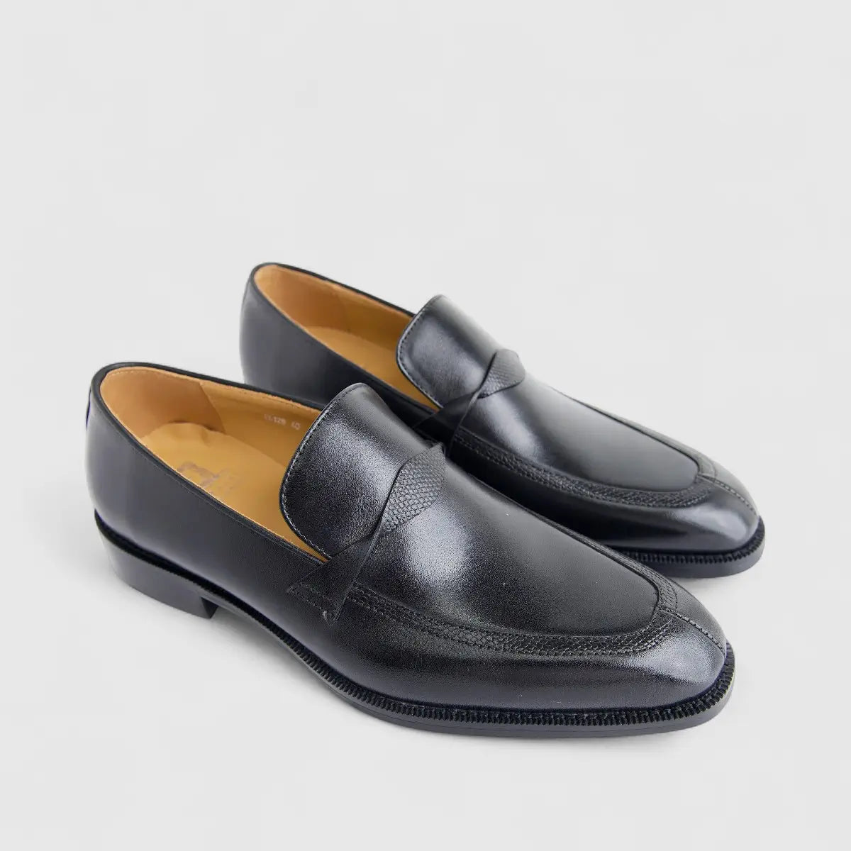 Formales Men's Leather Slip On AE5288-822 Black EL128