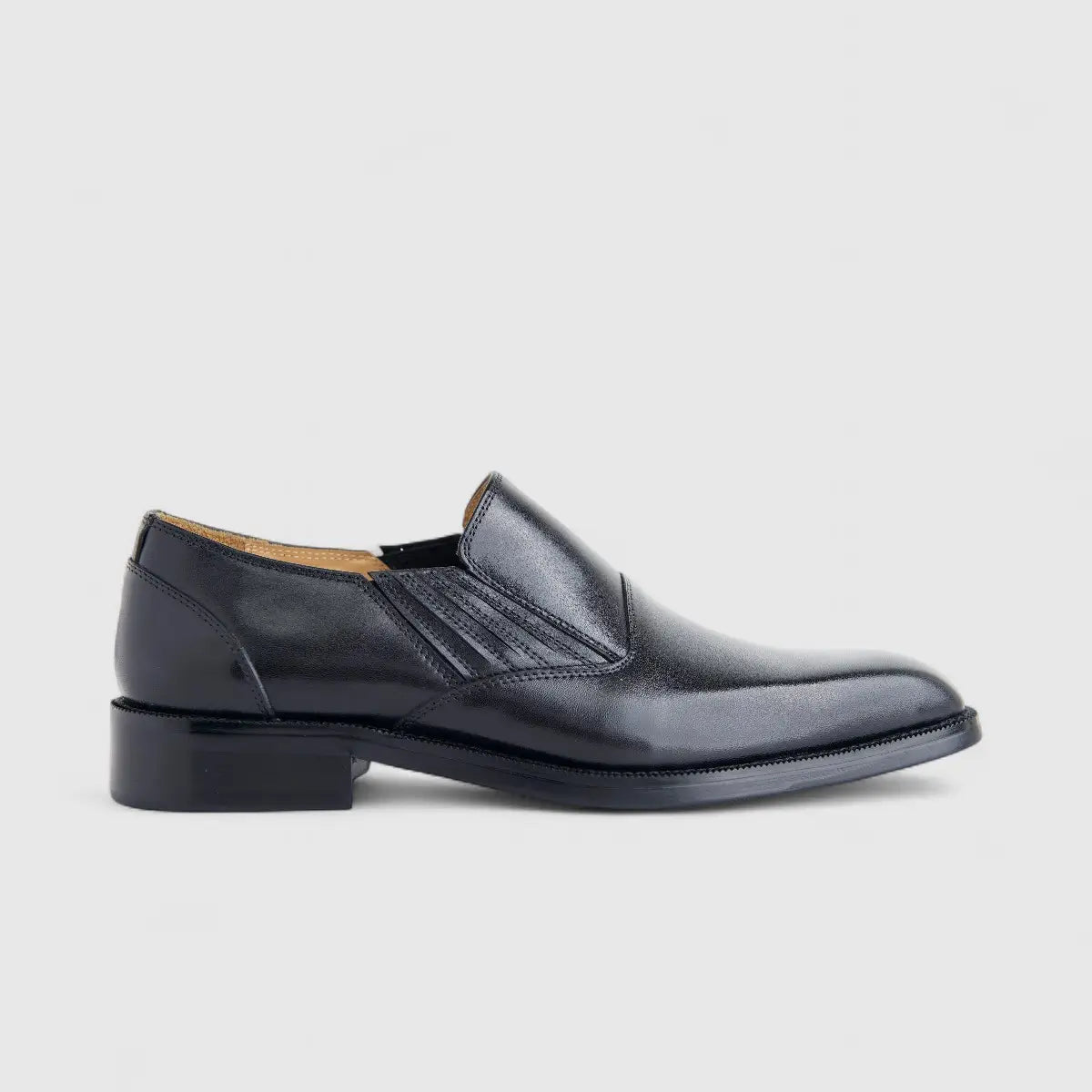 Formales Men's Leather Slip On AE5282-5322 Black EL120