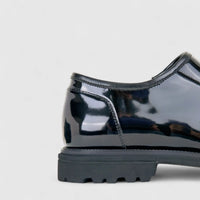 Formales Men's Leather Chunky Sole With Zip FM2025-838 Black FK27