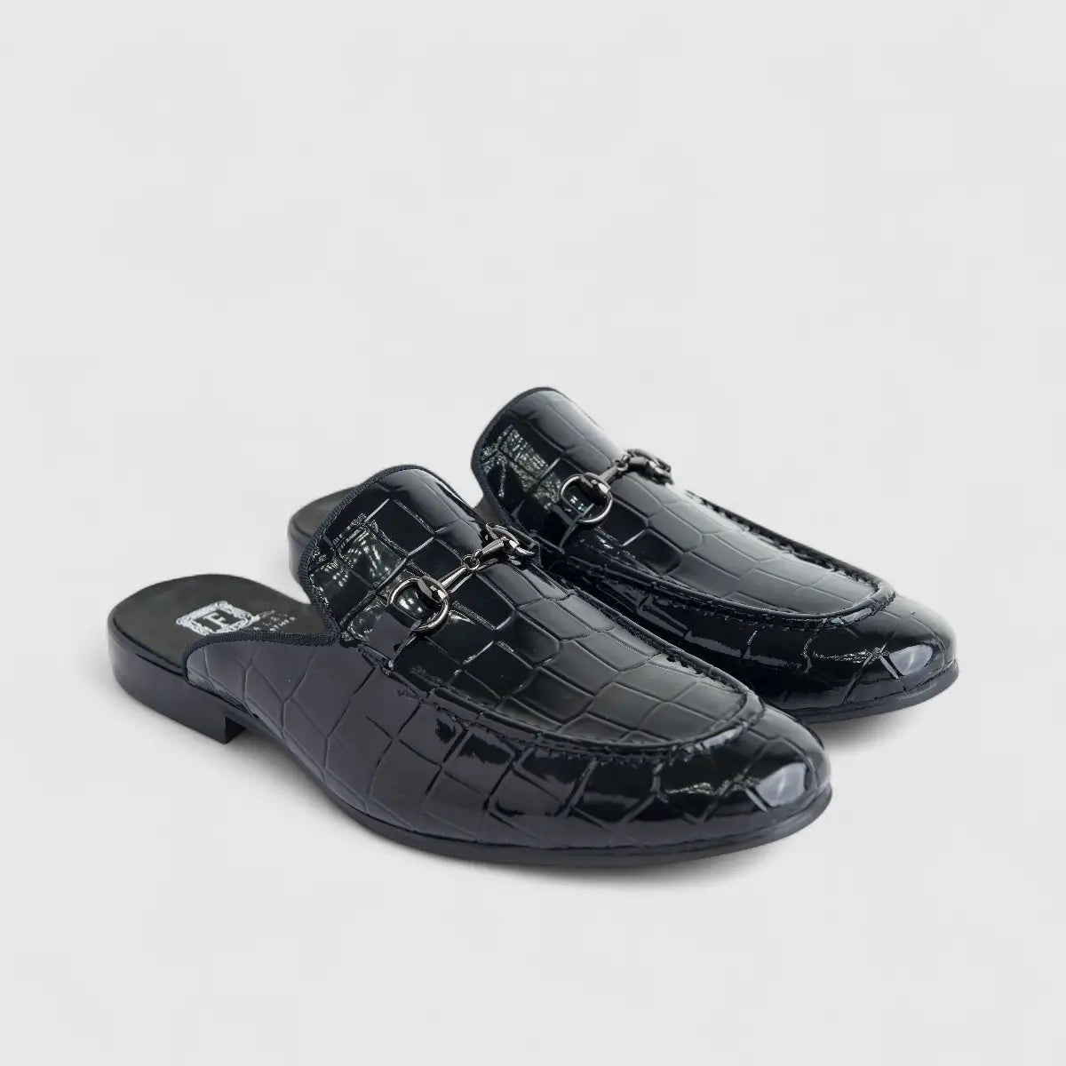Formales Men's Leather Slip On Open Back AA307Y-L12 EL133