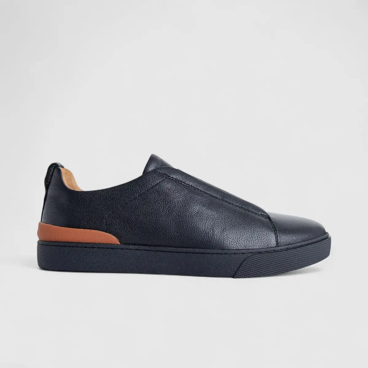Formales Men's Leather Sneaker FM2025-826 Black FK53