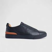 Formales Men's Leather Sneaker FM2025-826 Black FK53