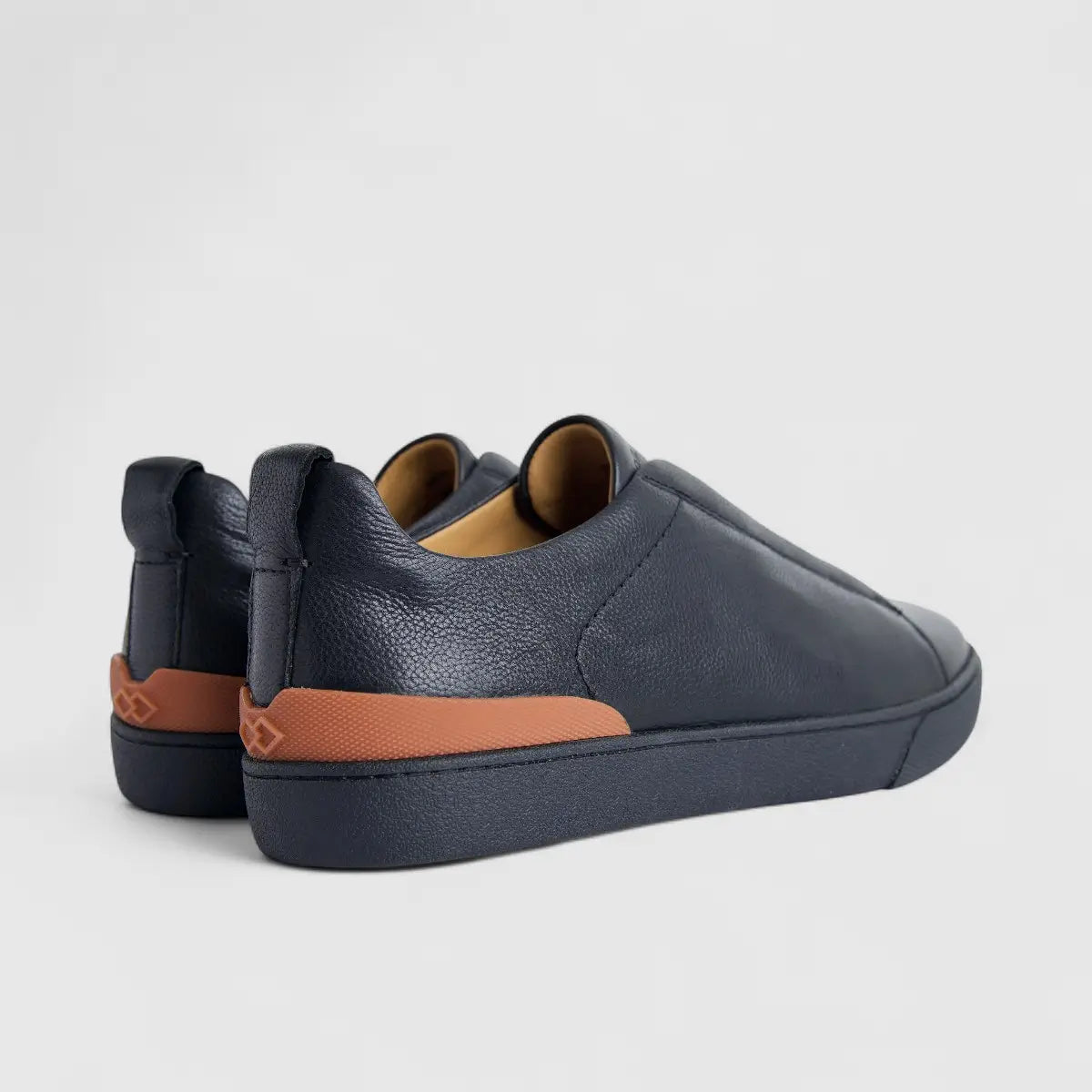 Formales Men's Leather Sneaker FM2025-826 Black FK53