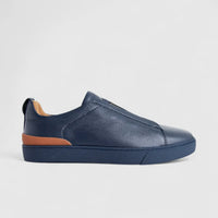 Formales Men's Leather Sneaker FM2025-826 Navy FK54