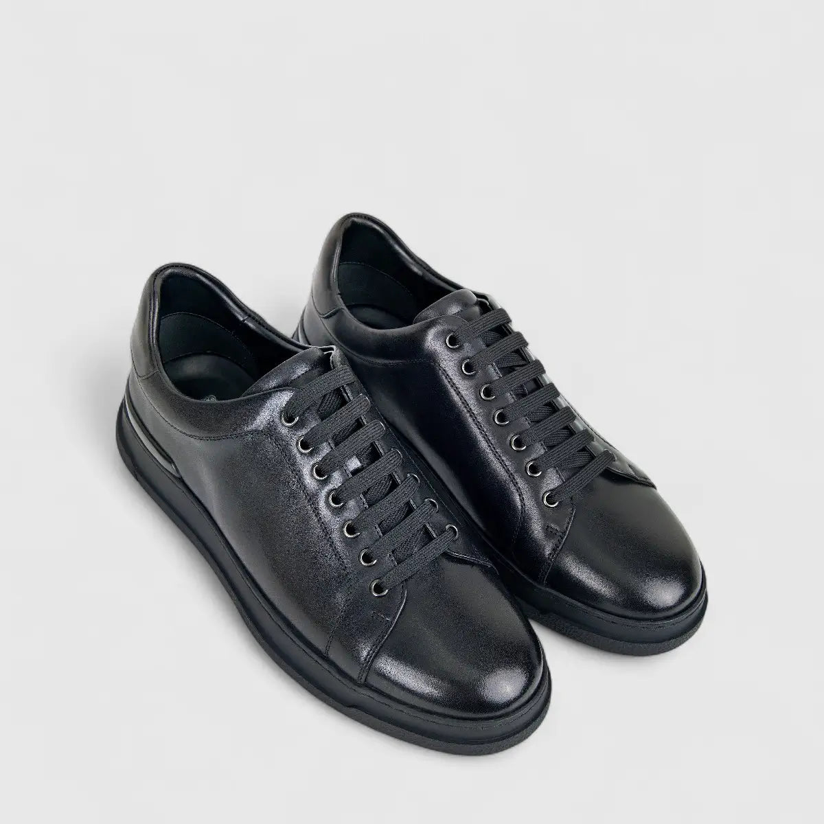 Formales Men's Leather Sneaker FM2025-848 Black FK19