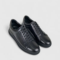 Formales Men's Leather Sneaker FM2025-848 Black FK19