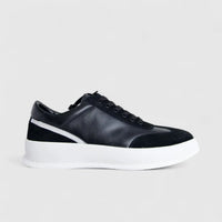 Formales Men's Leather Sneaker FM23818-19 Black FK51