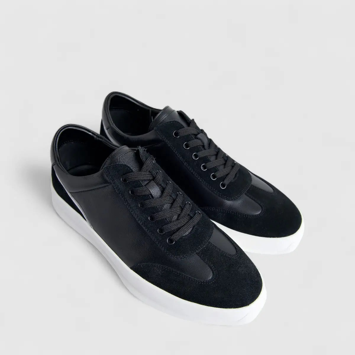 Formales Men's Leather Sneaker FM23818-19 Black FK51