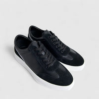 Formales Men's Leather Sneaker FM23818-19 Black FK51