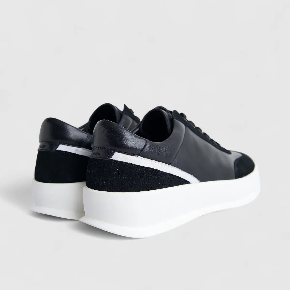 Formales Men's Leather Sneaker FM23818-19 Black FK51