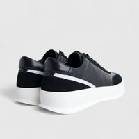 Formales Men's Leather Sneaker FM23818-19 Black FK51