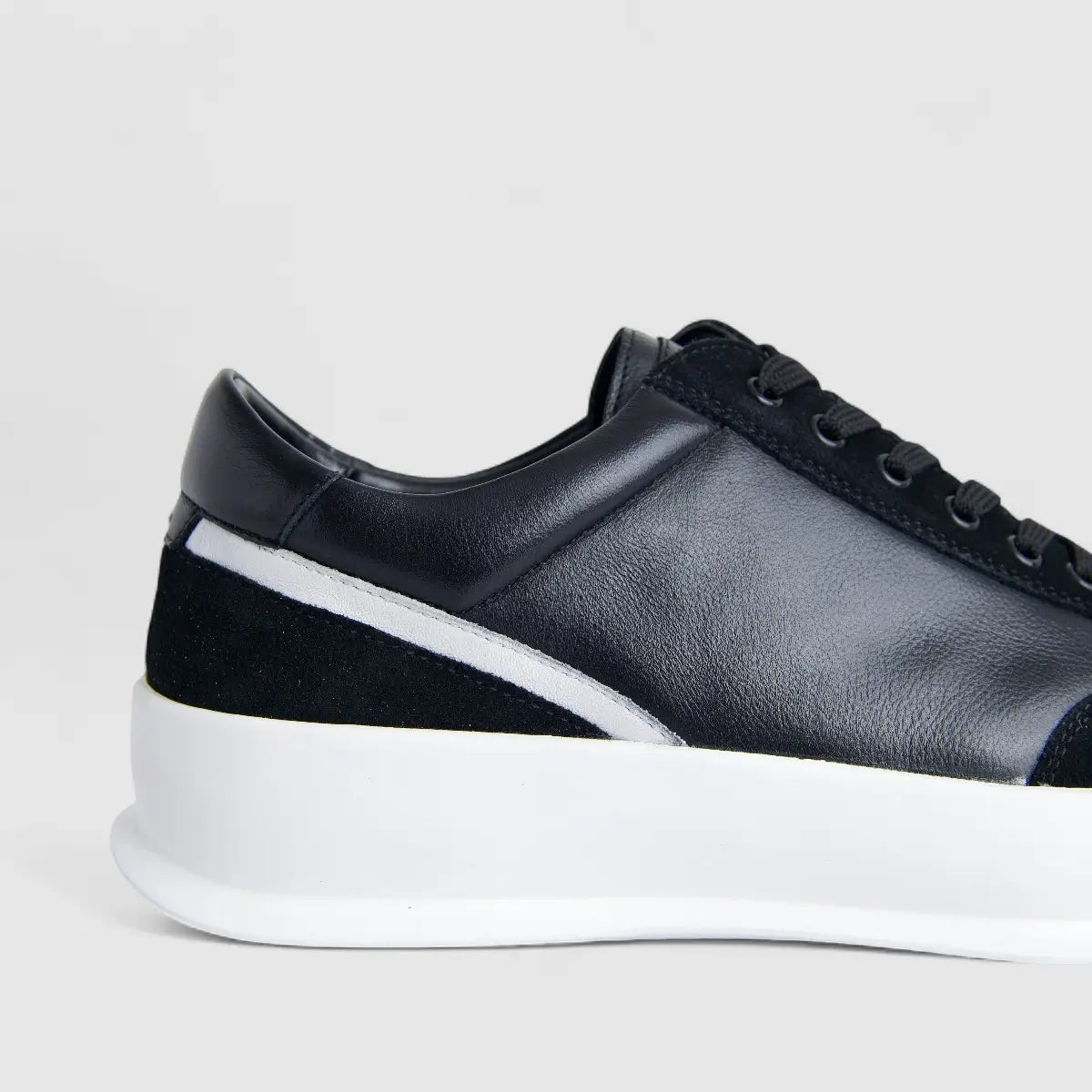 Formales Men's Leather Sneaker FM23818-19 Black FK51