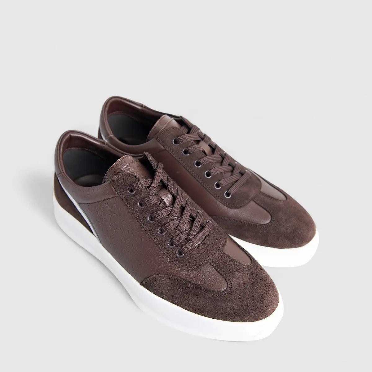 Formales Men's Leather Sneaker FM23818-19 Coffee FK52