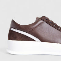 Formales Men's Leather Sneaker FM23818-19 Coffee FK52