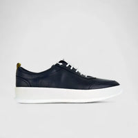 Formales Mens Leather Sneaker FM23818-20 Navy FK21