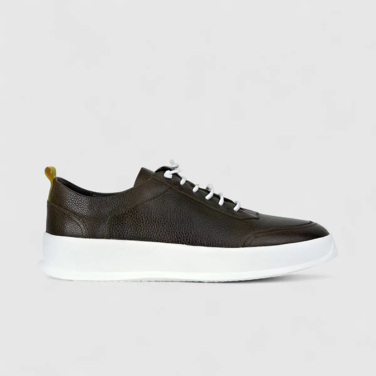 Formales Mens Leather Sneaker FM23818-20 Olive FK22