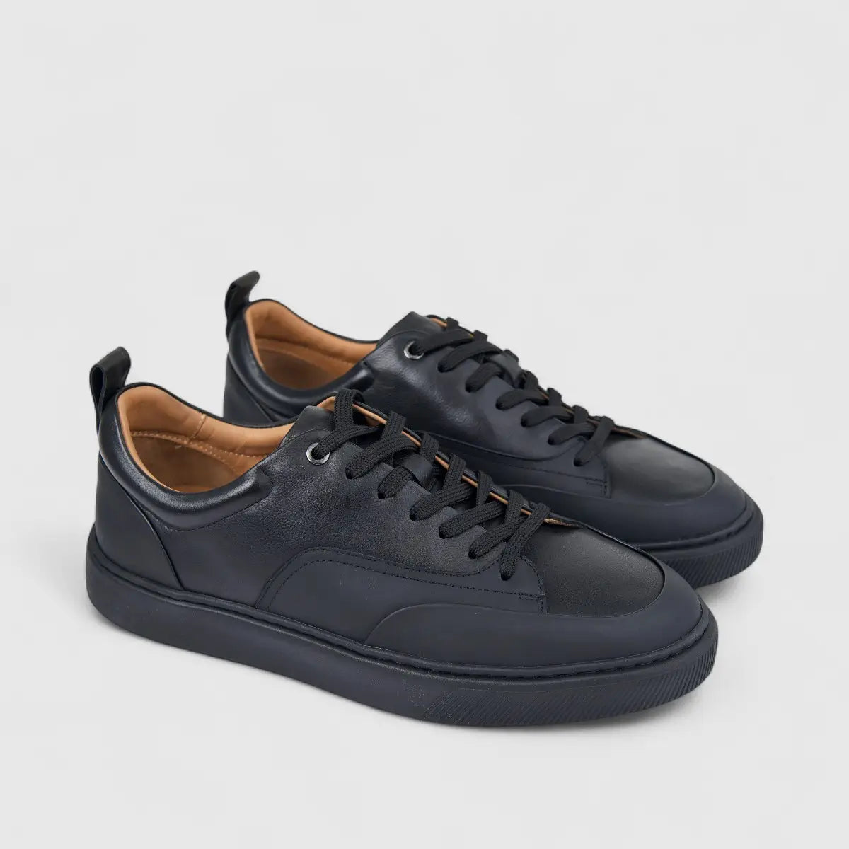Formales Men's Leather Sneaker FY266007 Black FD16