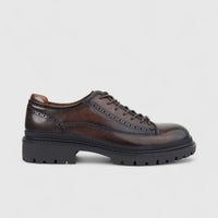 Formales Men's Leather Chunky Sole Lace Up FY266003 Brown FD13