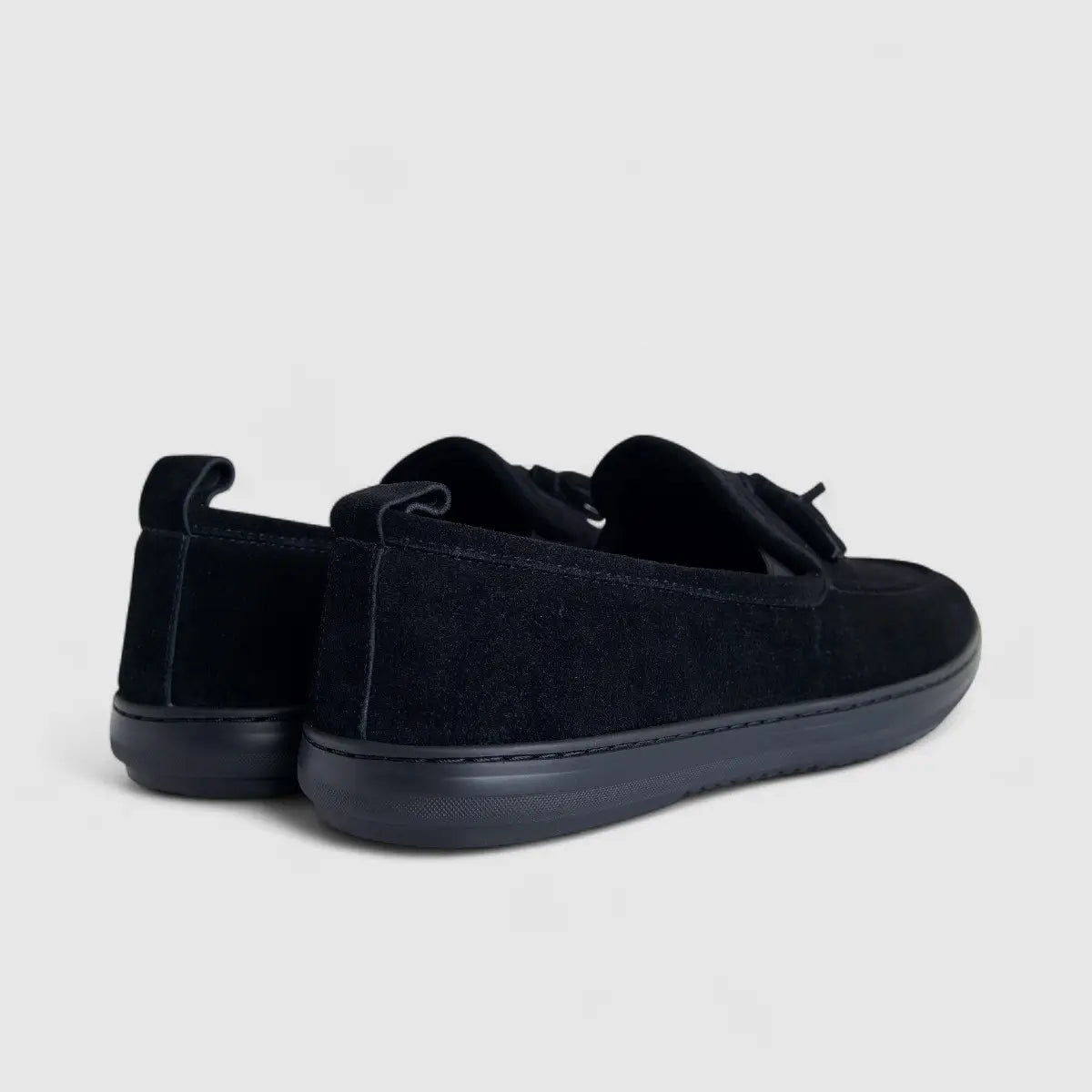 Formales Men's Suede Loafer FM2025-823 Black Suede FK48