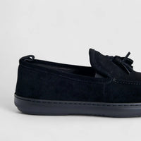Formales Men's Suede Loafer FM2025-823 Black Suede FK48