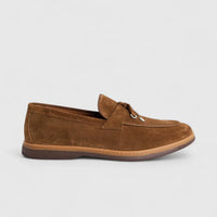Formales Men's Suede Loafer FM2025-824 Brown Suede FK49