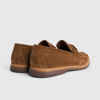 Formales Men's Suede Loafer FM2025-824 Brown Suede FK49