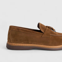 Formales Men's Suede Loafer FM2025-824 Brown Suede FK49