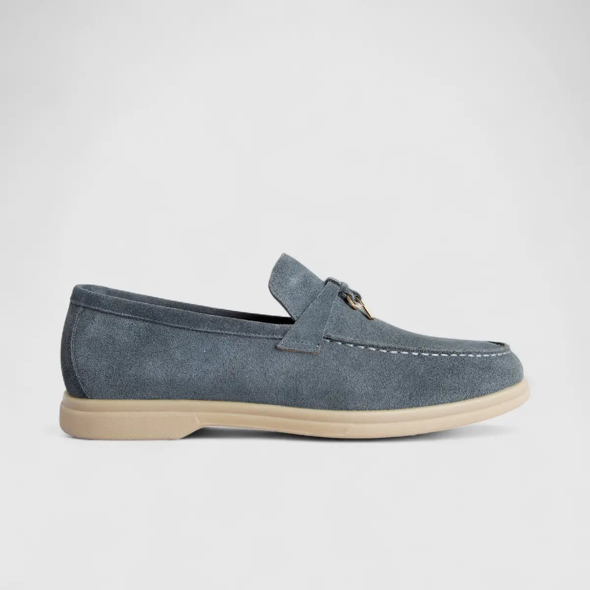 Formales Men's Suede Loafer FM2025-825 Grey Suede FK50