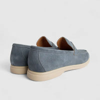 Formales Men's Suede Loafer FM2025-825 Grey Suede FK50