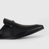 Formales Slip On Open Back Black AS2302 Loafers | familyshoecentre