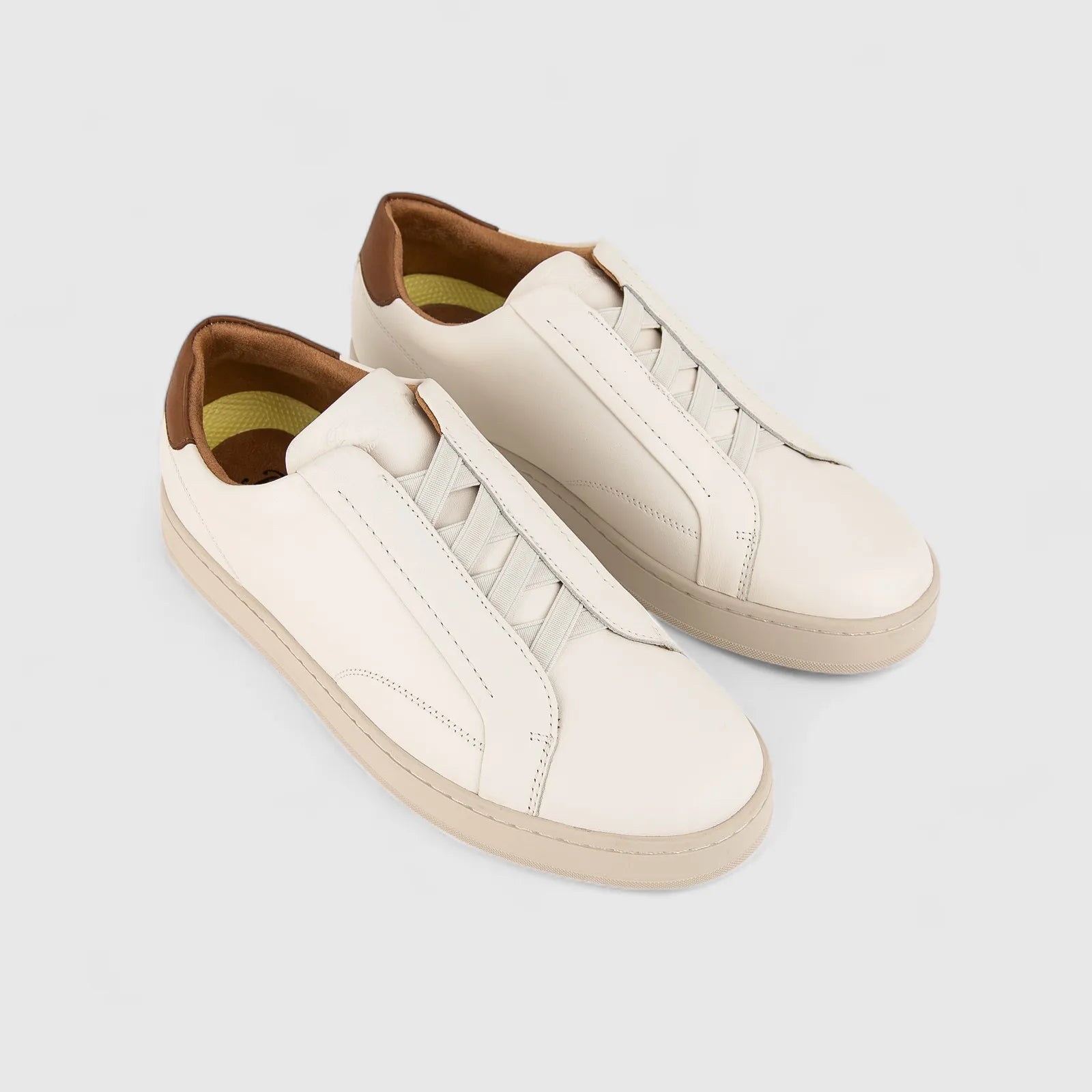 Florsheim Men's Sneaker Monopoli Elastic 14457A/113 Cream  FT31