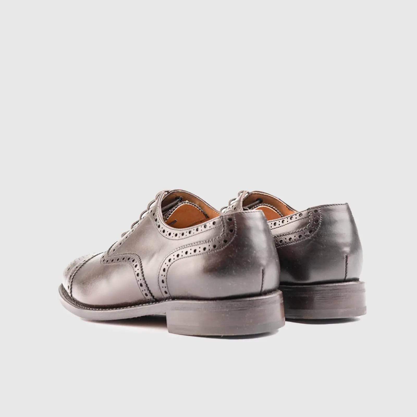 Goodyear Welt Oxford Strait Toe Cap With Punch 6870 Brown Oxfords | familyshoecentre