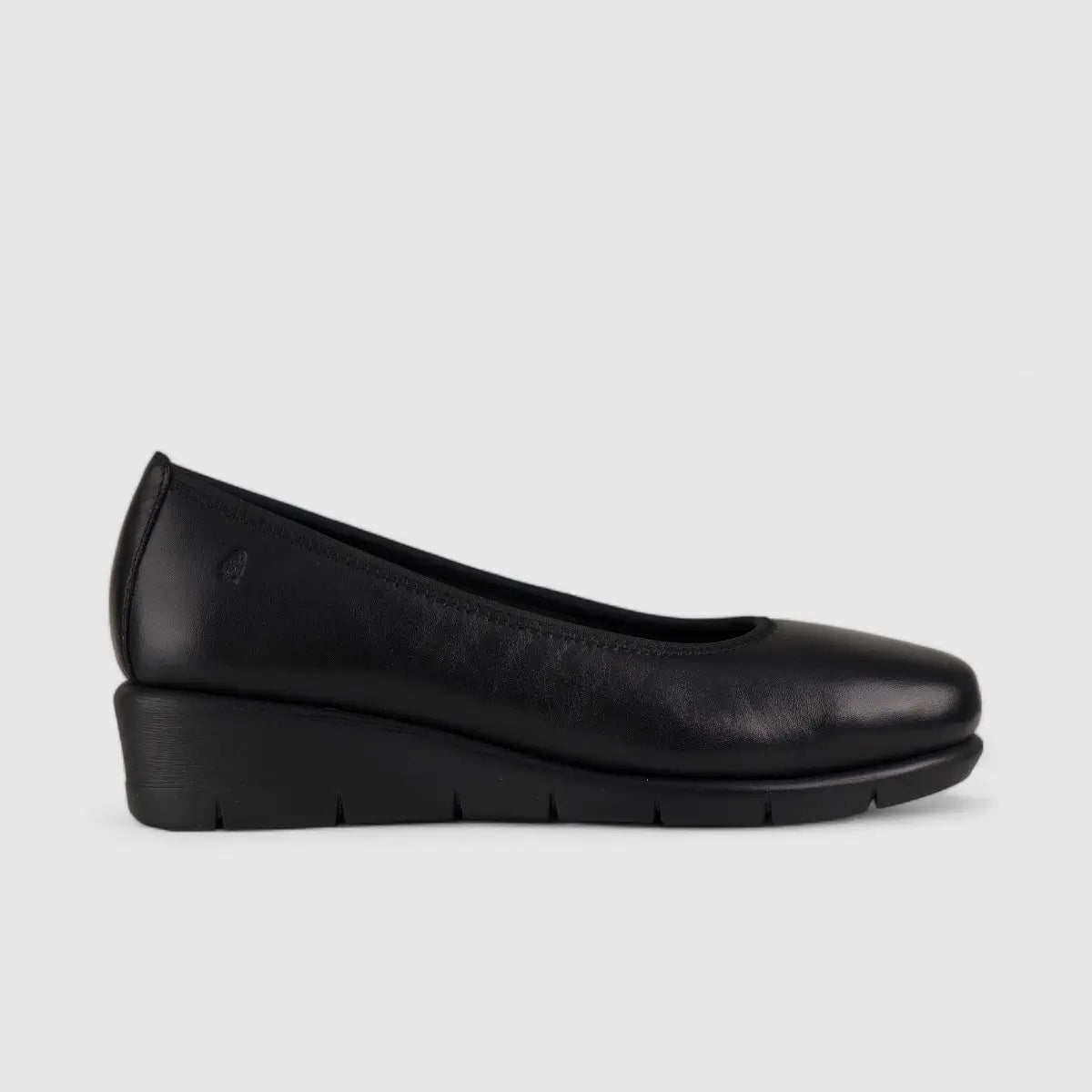 Hush Puppies Ladies Comfort Wedge Pump  HPL01092 Gracen Black HL295