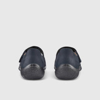 Hope Comfort Leather Shoe Denim Navy Pumps | familyshoecentre