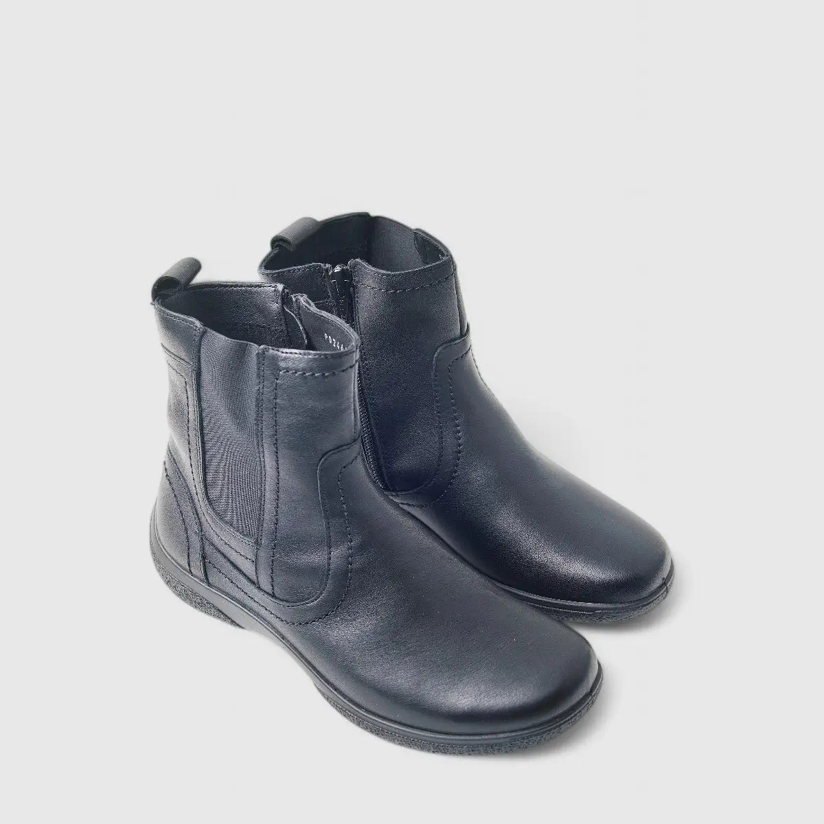 Hotter Kendal Comfort Boot Black Boots | familyshoecentre